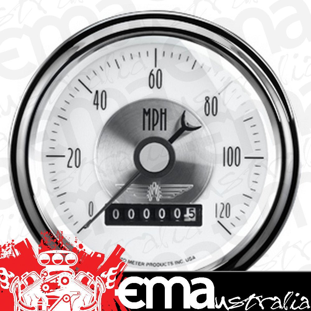 AutoMeter 2085 3-3/8" SPEEDOMETER, 0-120 MPH, PRESTIGE PEARL