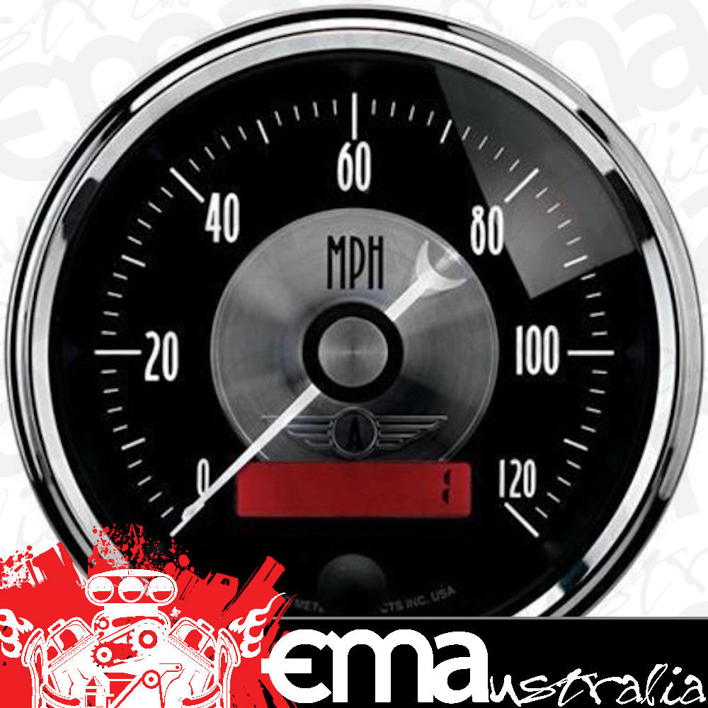 AutoMeter 2086 3-3/8" SPEEDOMETER, 0-120 MPH, PRESTIGE BLACK DIAMOND