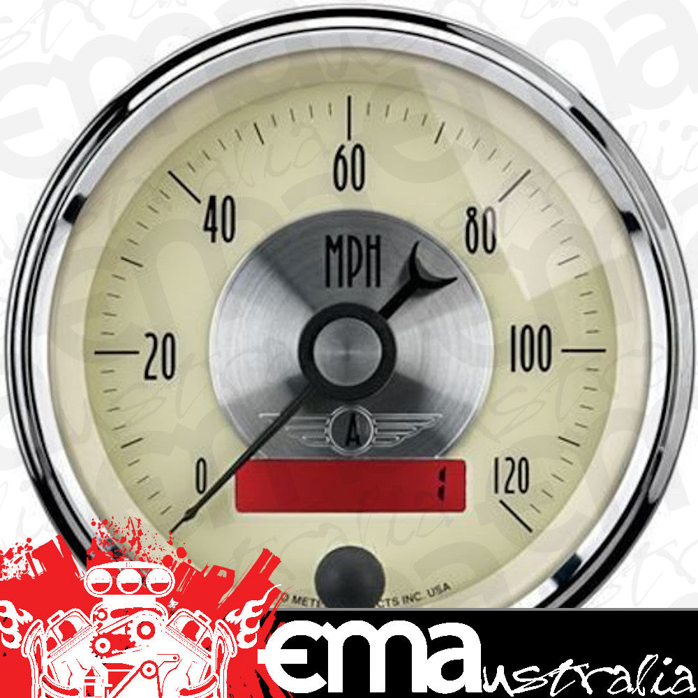 AutoMeter 2087 3-3/8" SPEEDOMETER, 0-120 MPH, PRESTIGE ANTIQUE IVORY