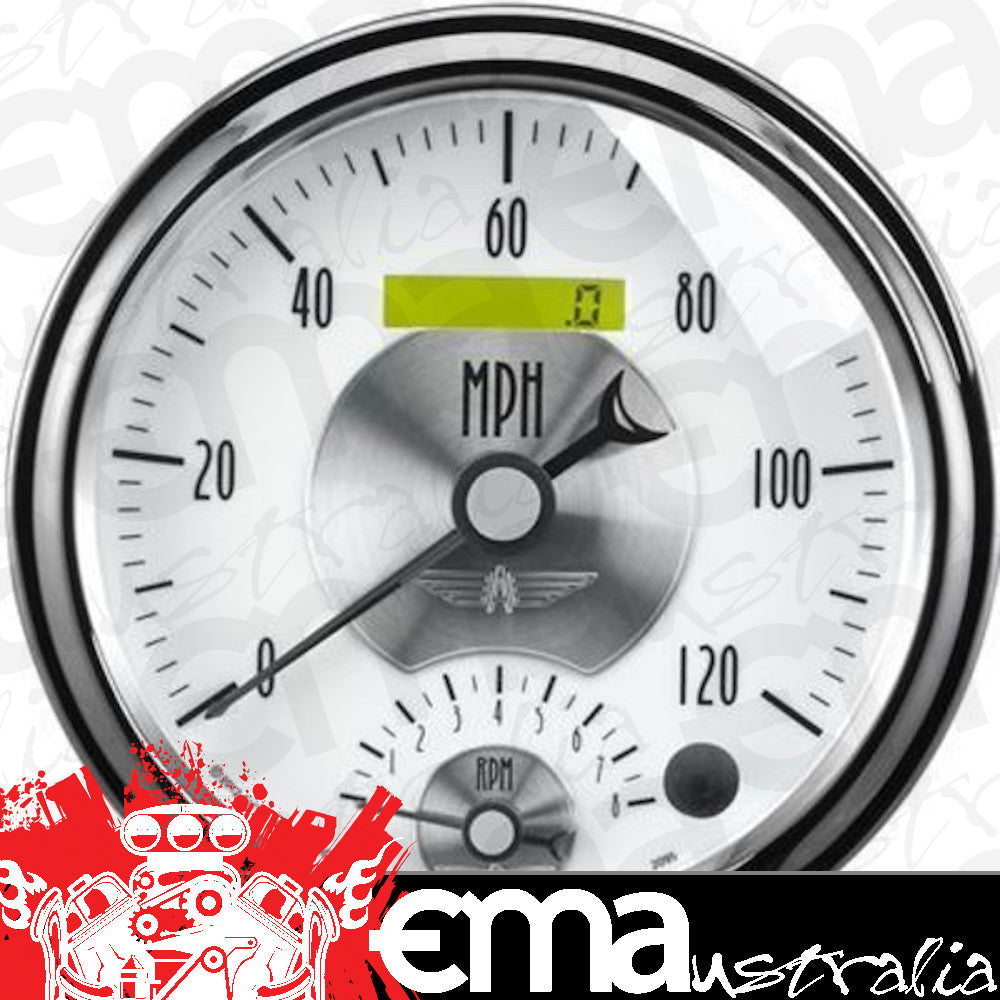 AutoMeter 2095 5" TACHOMETER/SPEEDOMETER COMBO, 8K RPM/120 MPH, PRESTIGE PEARL