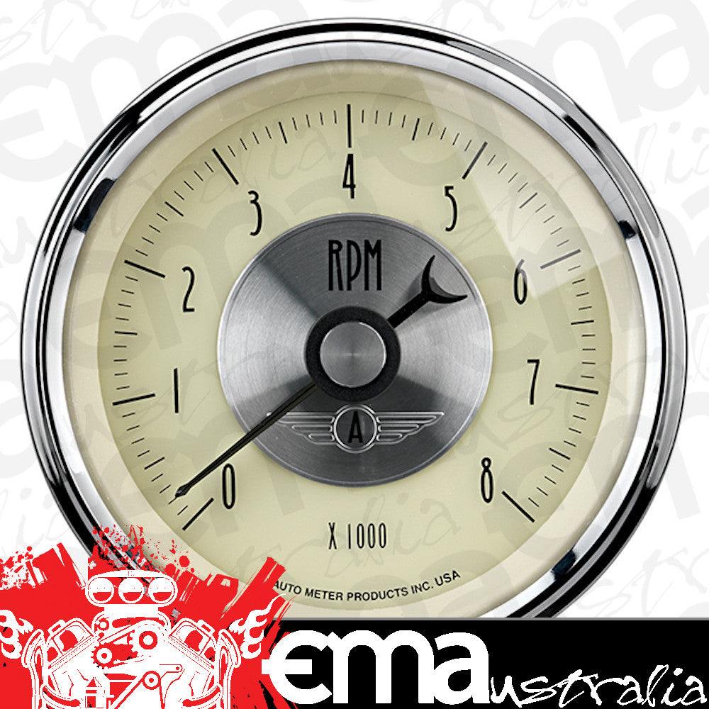 AutoMeter 2097 3-3/8" IN-DASH TACHOMETER, 0-8,000 RPM, PRESTIGE ANTIQUE IVORY