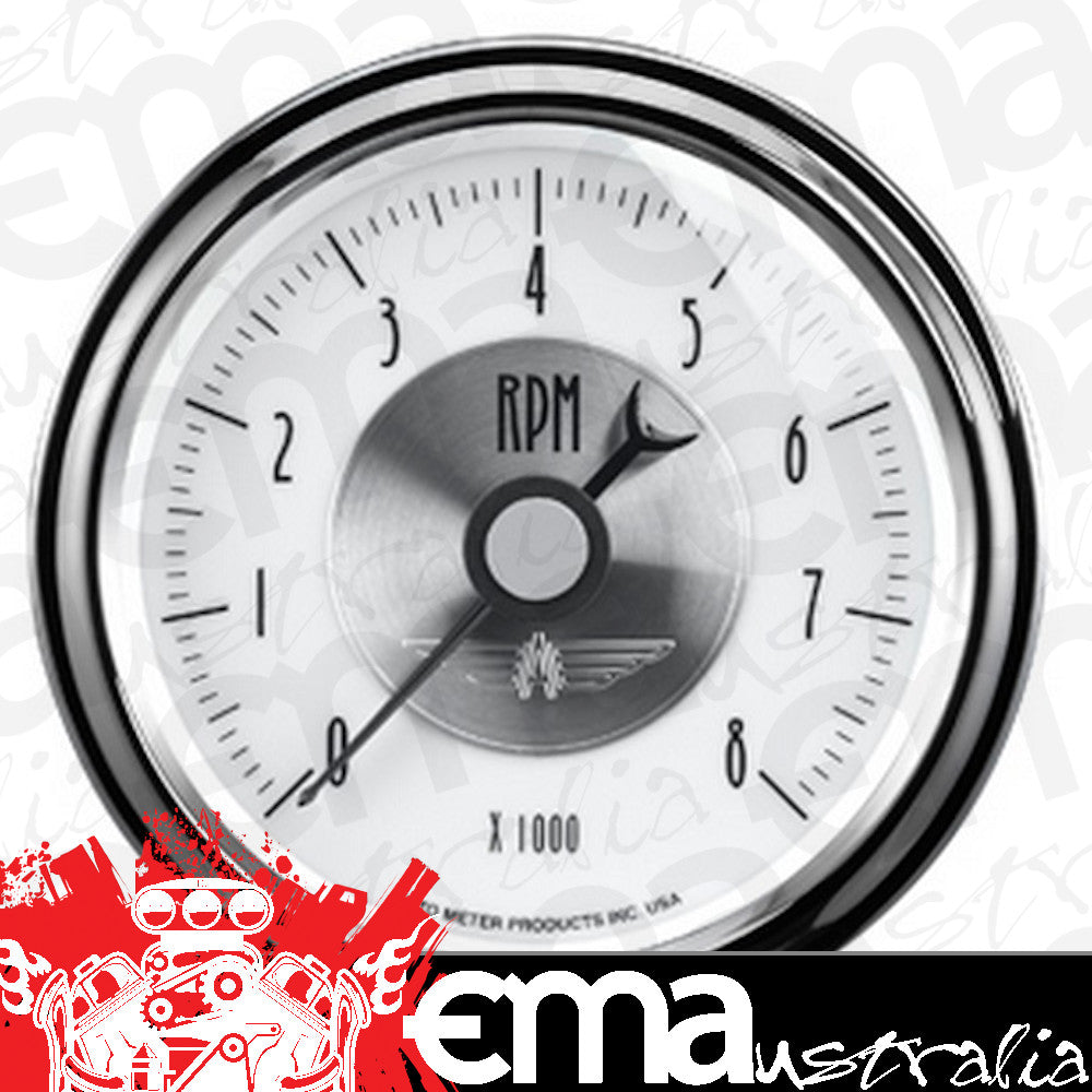 AutoMeter 2098 3-3/8" IN-DASH TACHOMETER, 0-8,000 RPM, PRESTIGE PEARL