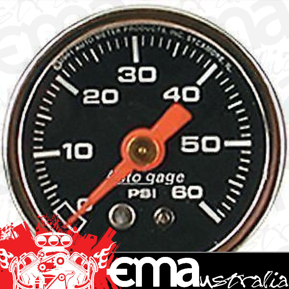 AutoMeter 2173 1-1/2" PRESSURE, 0-60 PSI, BLACK