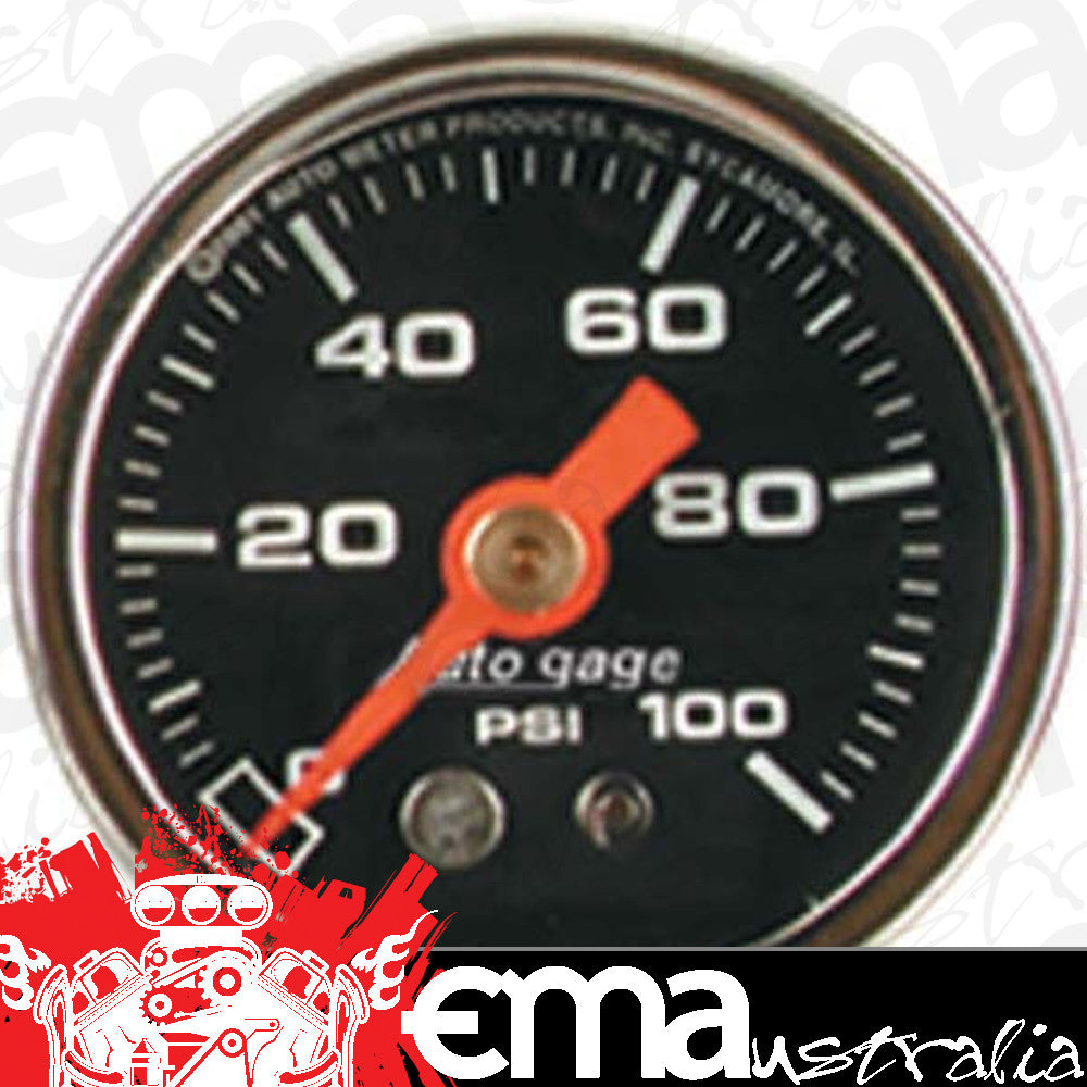 AutoMeter 2174 1-1/2" PRESSURE, 0-100 PSI, BLACK