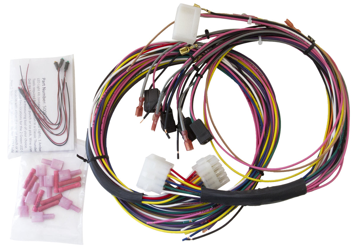 AutoMeter 2198 GAUGE WIRE HARNESS, UNIVERSAL, FOR TACH/SPEEDO/ELEC. GAUGES, INCL. LED INDICATOR