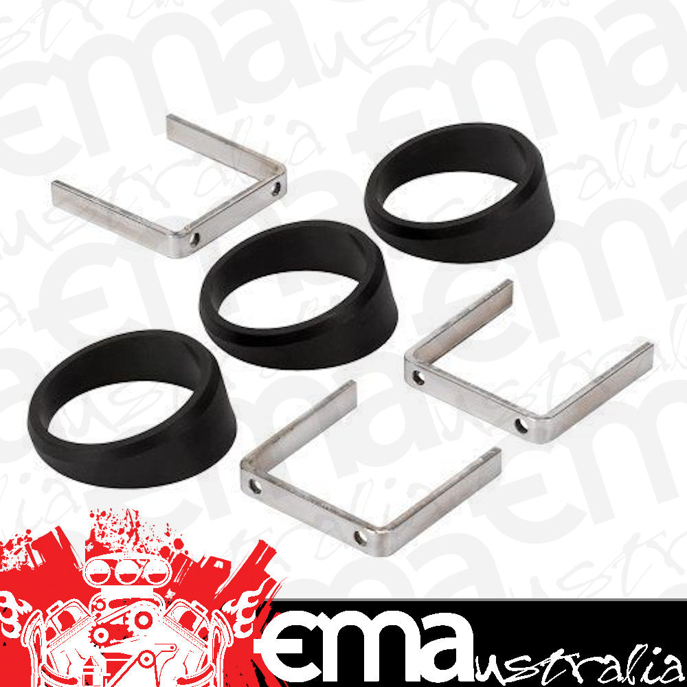 AutoMeter AU2234 Angled 2-1/16" Gauge Rings Set Of 3 Black Plastic Au 2234