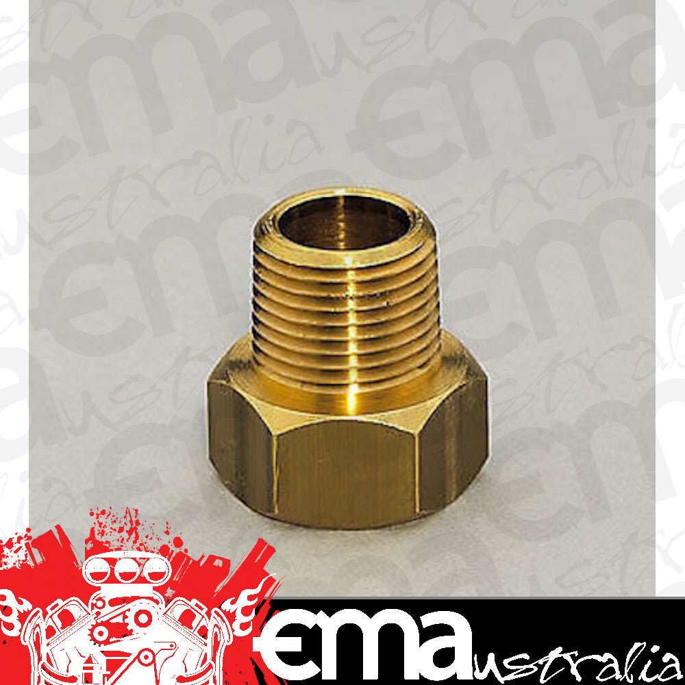 AutoMeter 2263 FITTING, ADAPTER, 3/8" NPT MALE, BRASS, FOR MECH. TEMP. GAUGE