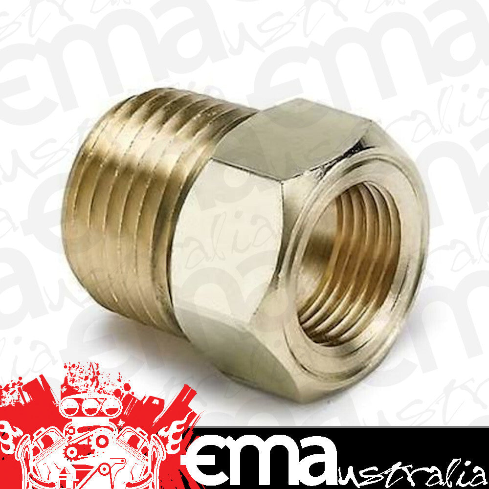 AutoMeter 2264 FITTING, ADAPTER, 1/2-1/16" NPT MALE, BRASS, FOR MECH.TEMP. GAUGE