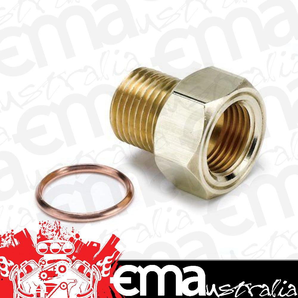 AutoMeter 2275 FITTING, ADAPTER, M16X1.5 MALE, BRASS, FOR MECH. TEMP. GAUGE