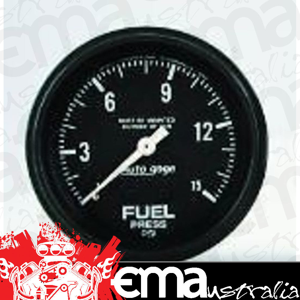 AutoMeter 2311 2-5/8" FUEL PRESSURE, 0-15 PSI, AUTO GAGE