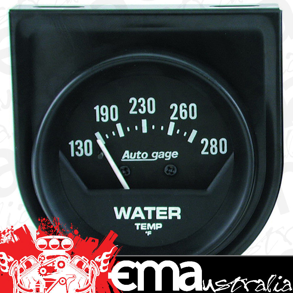 AutoMeter AU2361 Auto Gage Water Temperature Gauge 2-1/16" Mech Individual Console 130-280¶øF