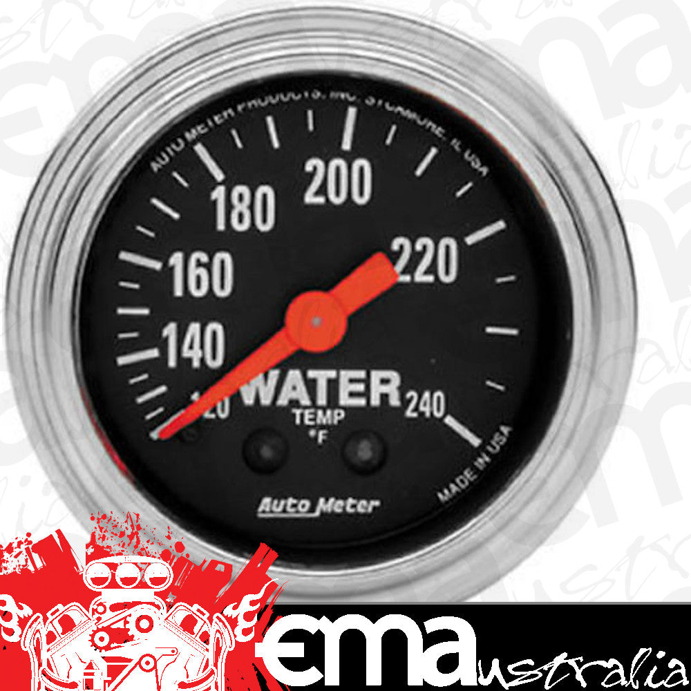 AutoMeter AU2432 Traditional Chrome 2-1/16" Mech Water Temp Gauge 120-240¶øF