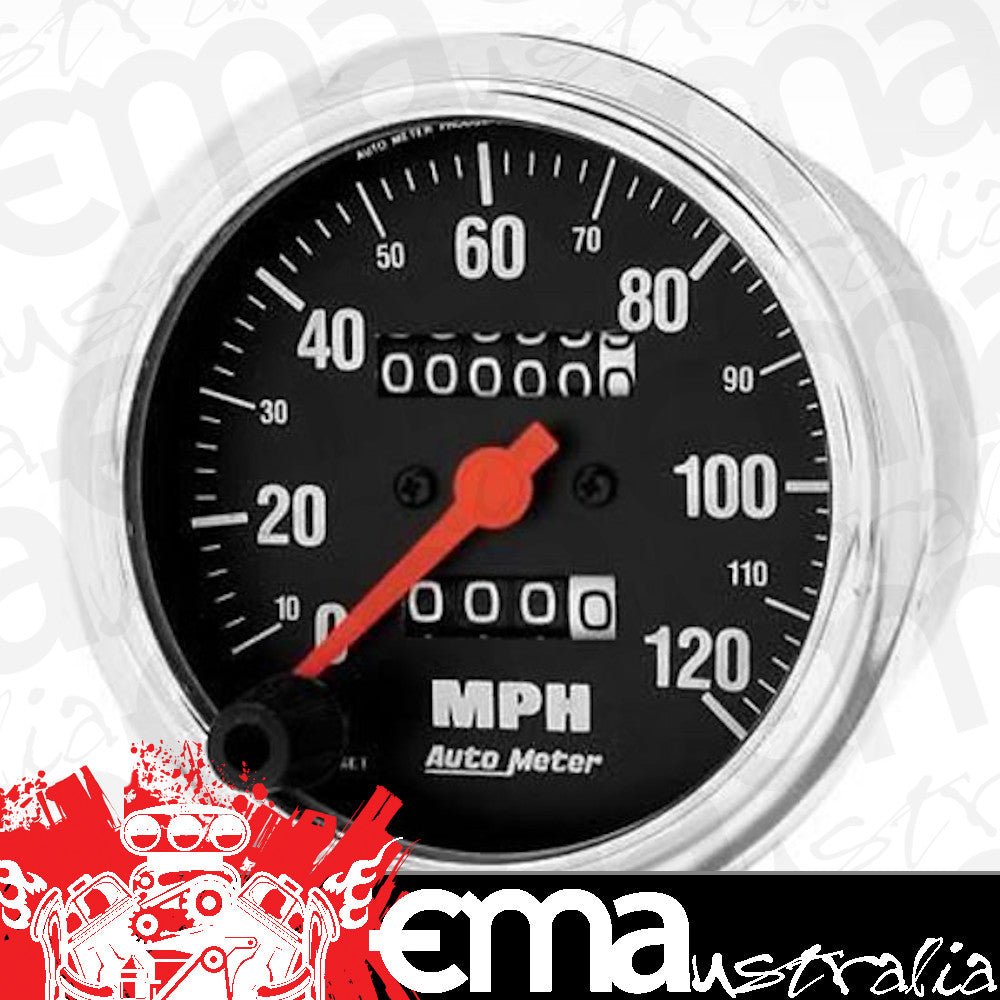 AutoMeter 2492 3-3/8" SPEEDOMETER, 0-120 MPH, TRADITIONAL CHROME
