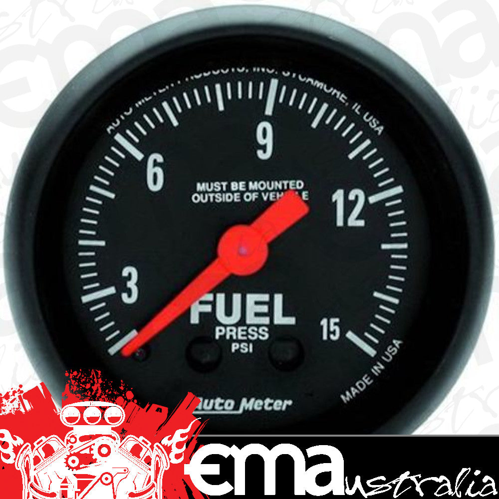 AutoMeter 2603 2-1/16" FUEL PRESSURE, 0-15 PSI, Z-SERIES