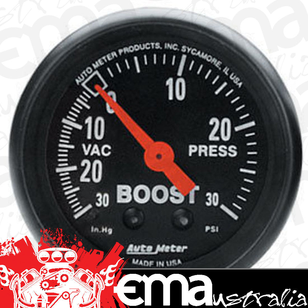 AutoMeter 2614 2-1/16" BOOST/VACUUM, 30 IN HG/30 PSI, Z-SERIES