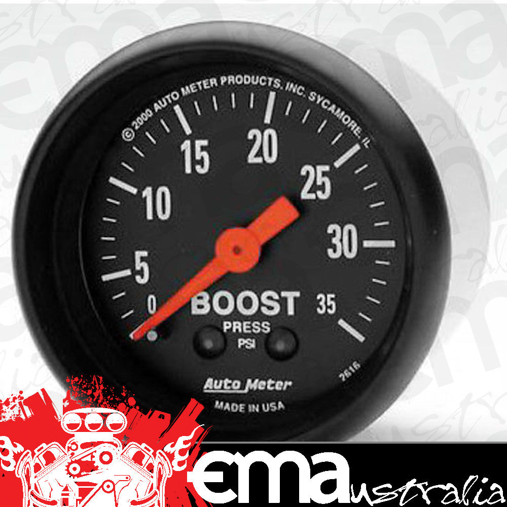 AutoMeter 2616 2-1/16" BOOST, 0-35 PSI, Z-SERIES