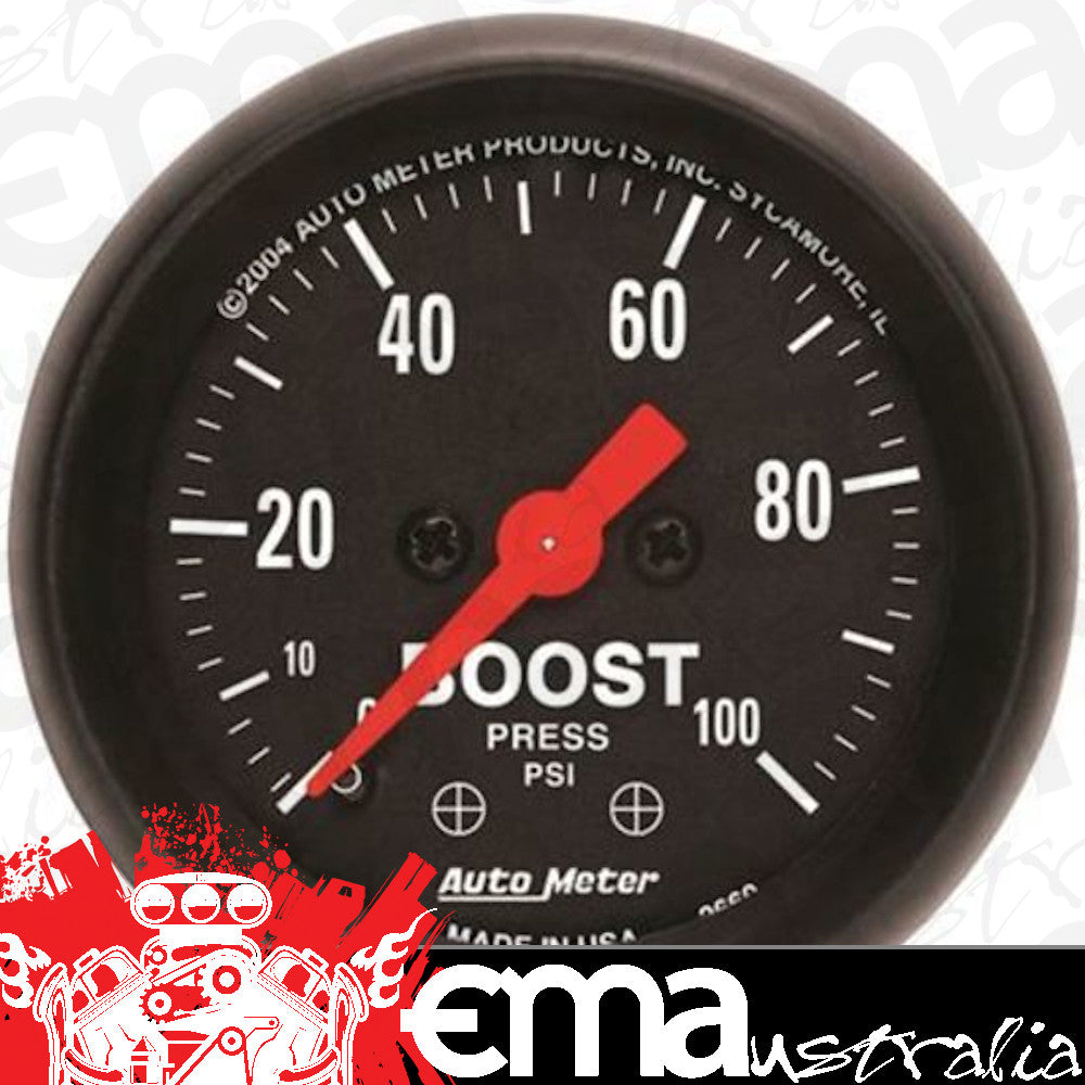 AutoMeter 2618 2-1/16" BOOST, 0-100 PSI, Z-SERIES