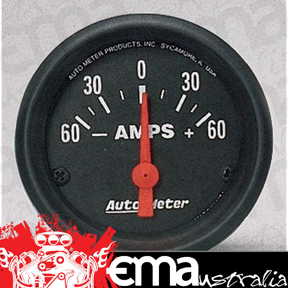 AutoMeter 2644 2-1/16" AMMETER, 60-0-60 AMPS, Z-SERIES