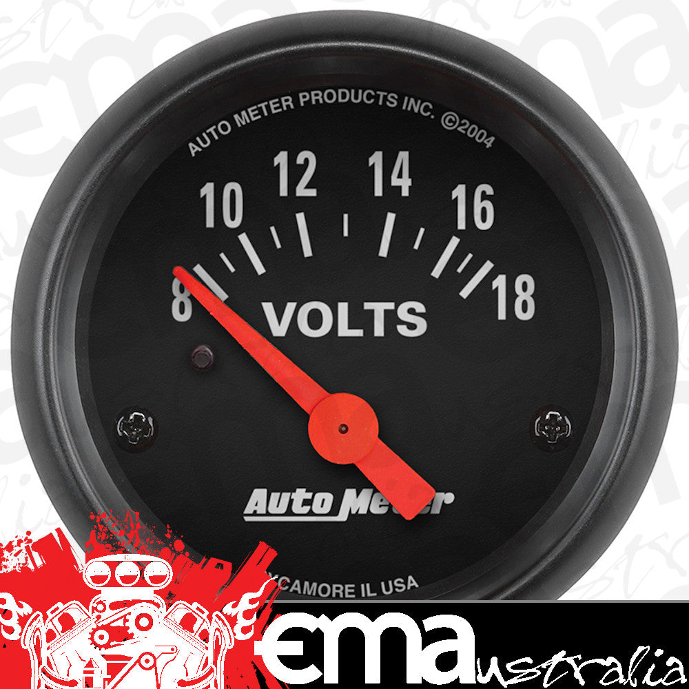 AutoMeter 2645 2-1/16" VOLTMETER, 8-18V, Z-SERIES