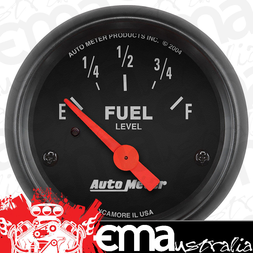 AutoMeter AU2648 Z-Series Fuel Level Gauge 2-1/16" Short Sweep Elec Gm 0 OHMS Empty/30 OHMS Full