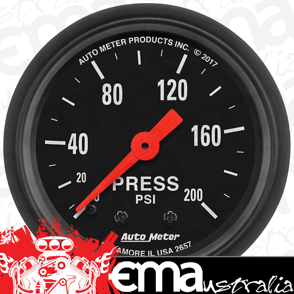 AutoMeter AU2657 Z-Series 2-1/16" Pressure Gauge Full Sweep