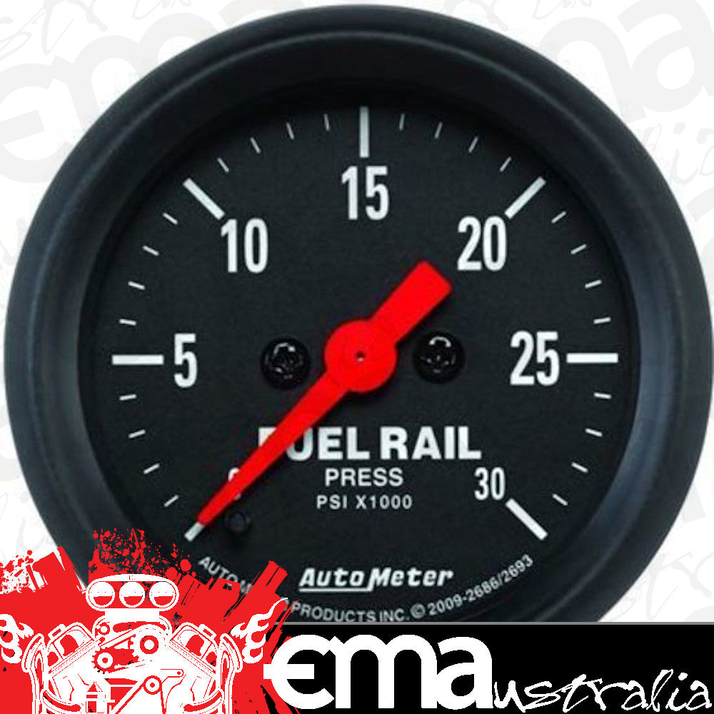 AutoMeter AU2686 Z-Series Fuel Pressure Gauge 2-1/16" 0 - 30,000 PSI Full Sweep Elec