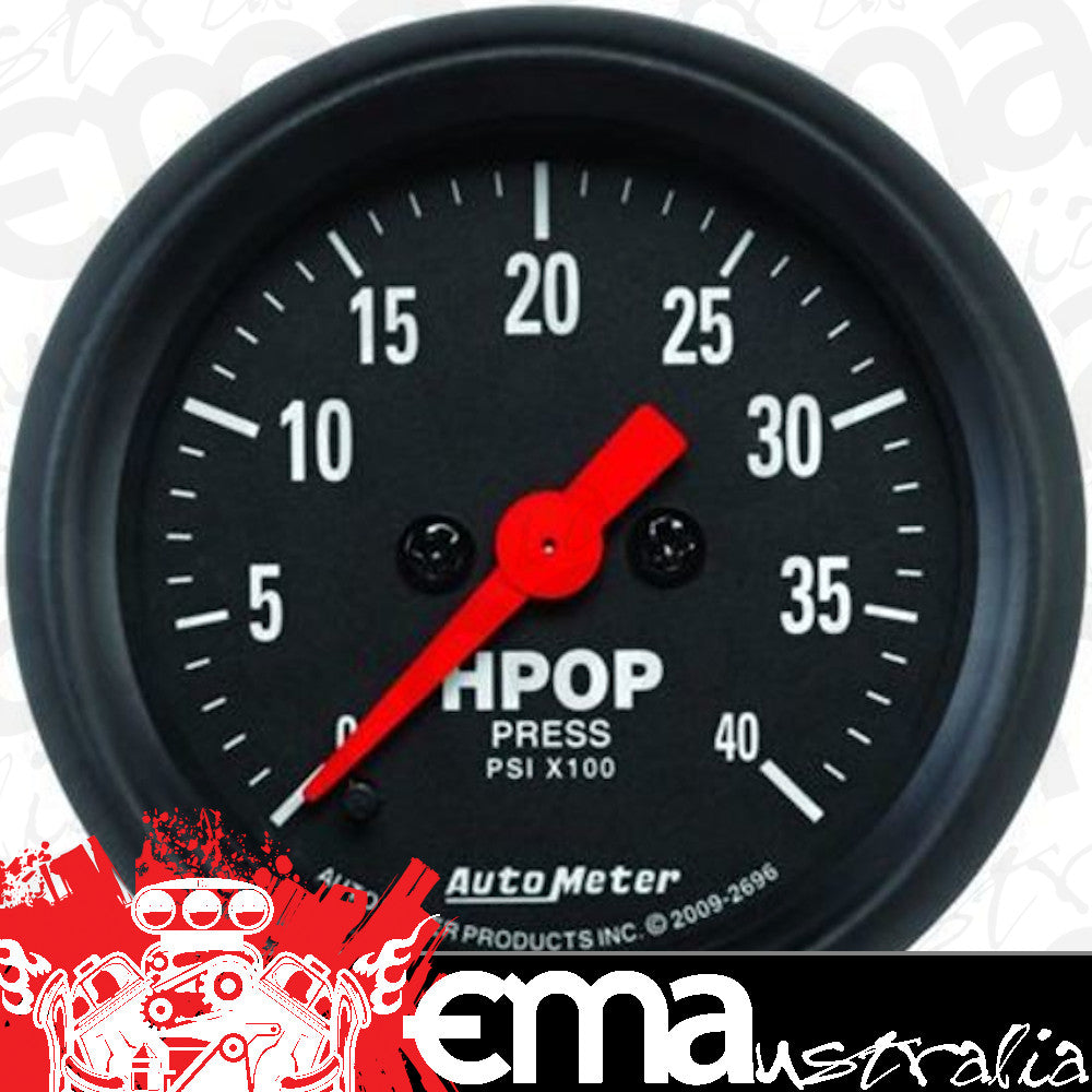 AutoMeter 2696 2-1/16" HPOP PRESSURE, 0-4K PSI, Z-SERIES
