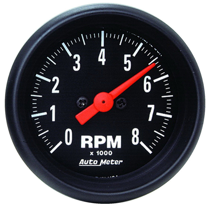 AutoMeter AU2698 Z-Series Tachometer 2-1/16" In-Dash 0-8 000 RPM