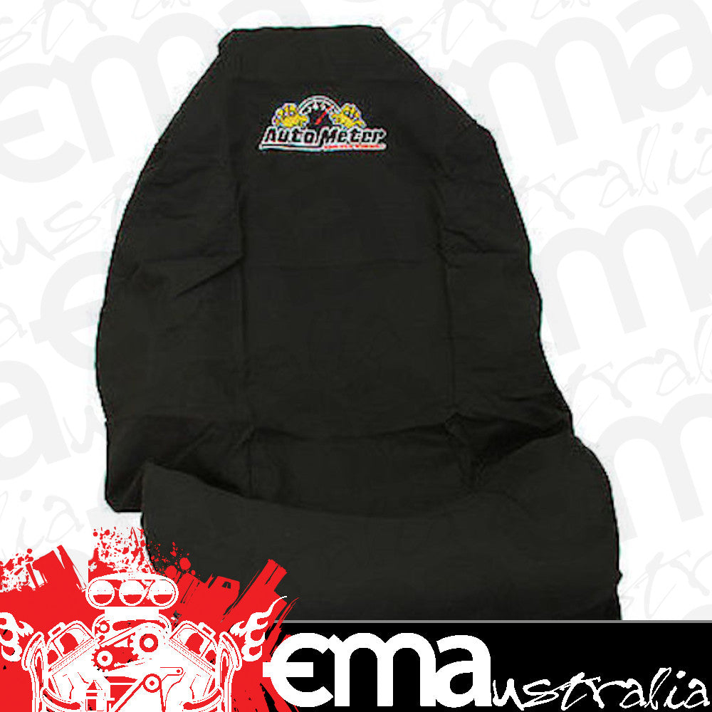 AutoMeter AU-THROW Black Throw Seat Cover Universal with Logo