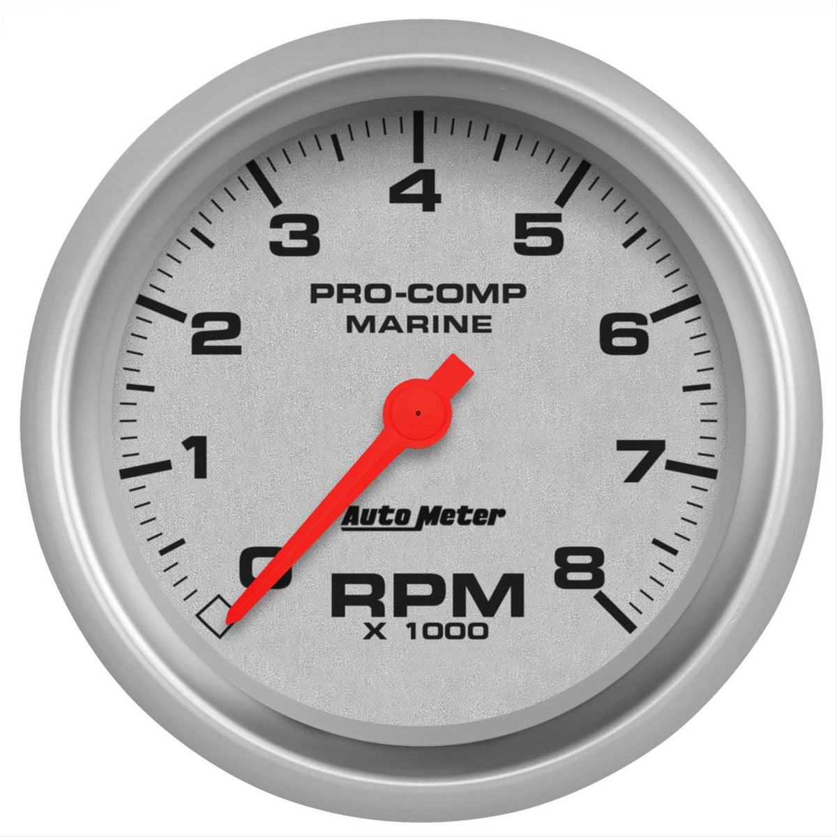 AutoMeter 200779-33 3-3/8" IN-DASH TACHOMETER, 0-8,000 RPM, MARINE SILVER ULTRA-LITE