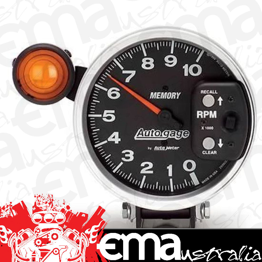 AutoMeter AU233906 Auto Gage 5" Monster Memory/Shift Lite Tacho 0-10000RPM