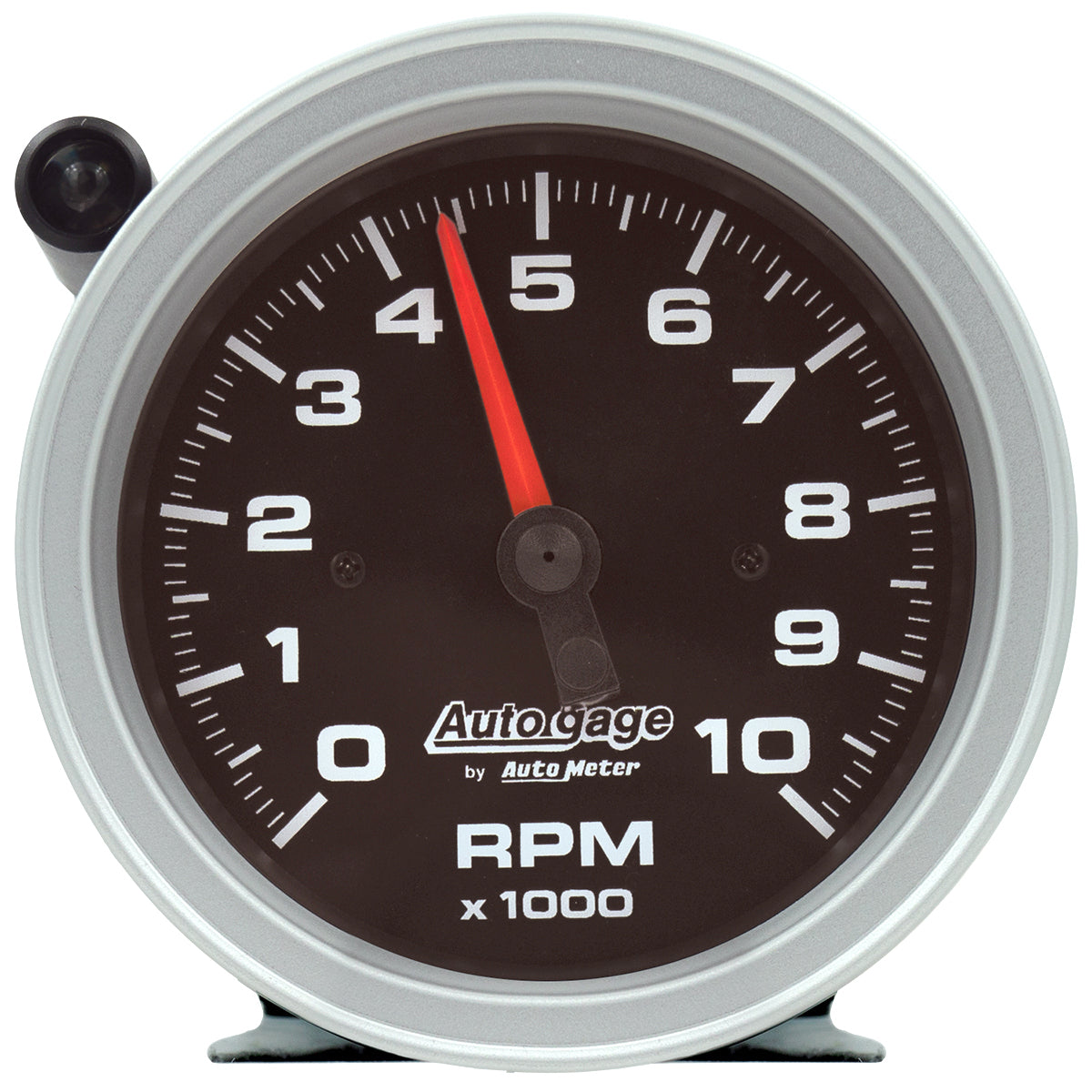 AutoMeter 233908 3-3/4" PEDESTAL TACHOMETER, 0-10,000 RPM, BLACK DIAL, W/EXTERNAL SHIFT-LIGHT