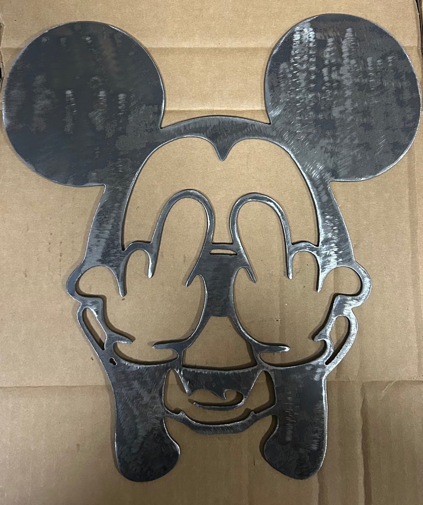 EMA-PC-029 Mickey Mouse Plasma Cut Sign 32cm x 34cm