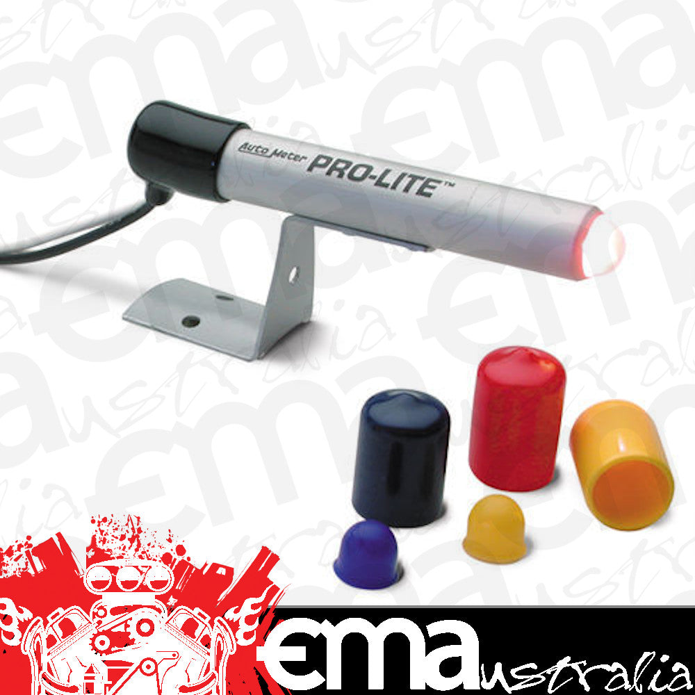 AutoMeter AU3238 Mini Pro-Lite Warning Light.750" Diameter Silver with Red Lens
