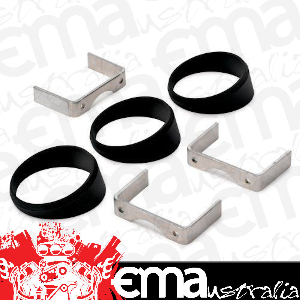 AutoMeter AU3244 2-5/8" Angled Gauge Rings Black Plastic Set Of 3