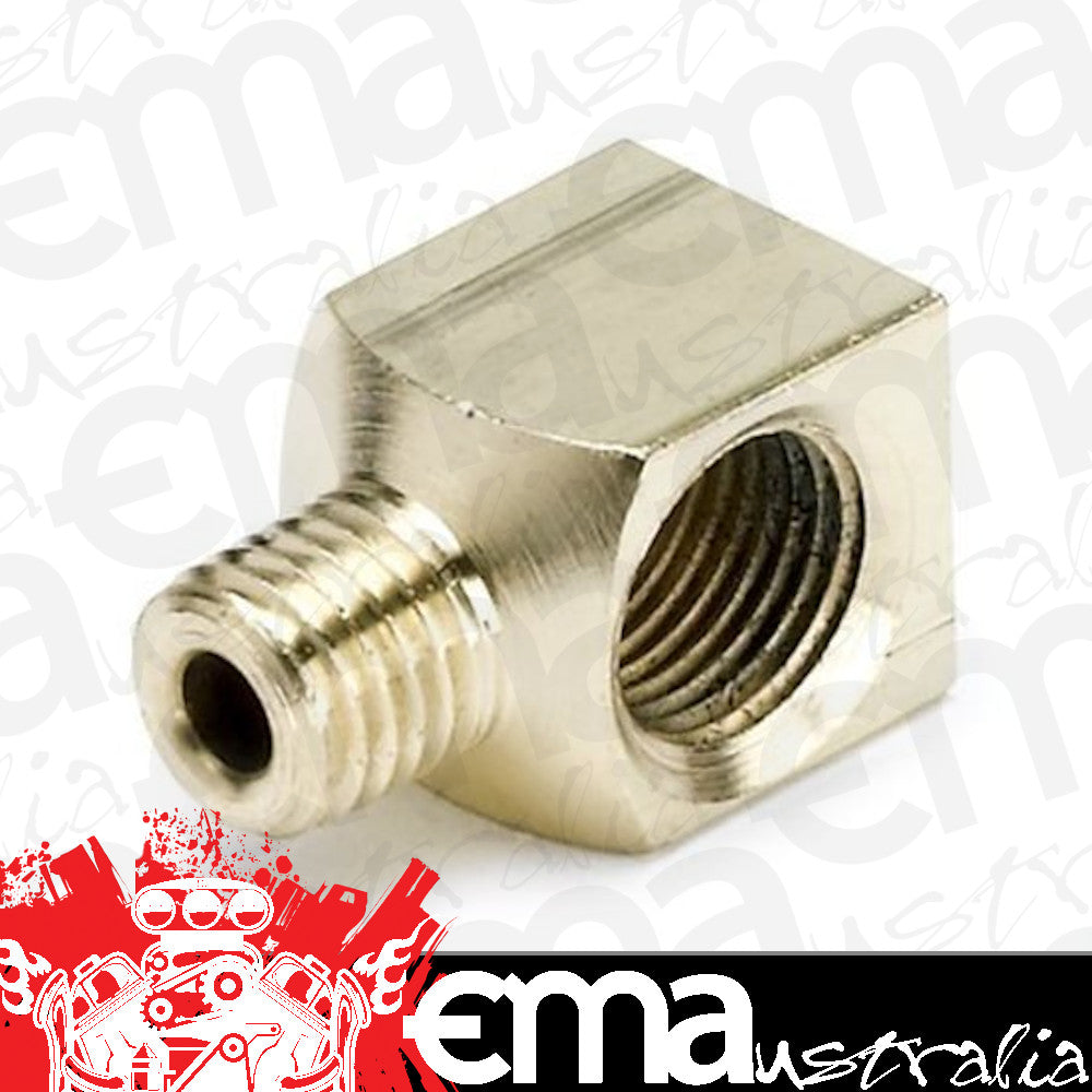 AutoMeter 3272 FITTING, ADAPTER, 90 , 1/8" NPTF FEMALE TO 1/8" COMPRESSION MALE, BRASS
