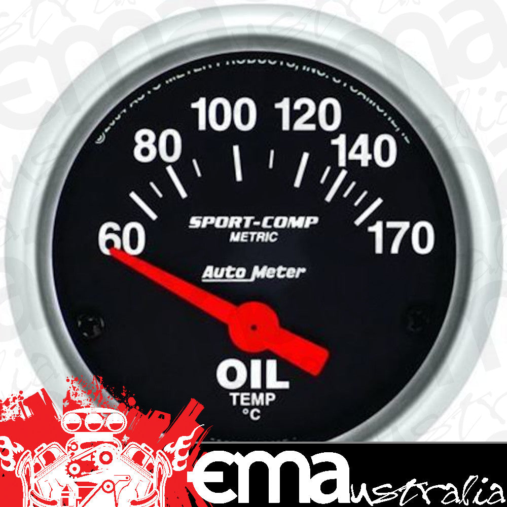 AutoMeter 3348-M GAUGE, OIL TEMP, 2 1/16", 60-170?F, ELECTRIC, SPORT-COMP