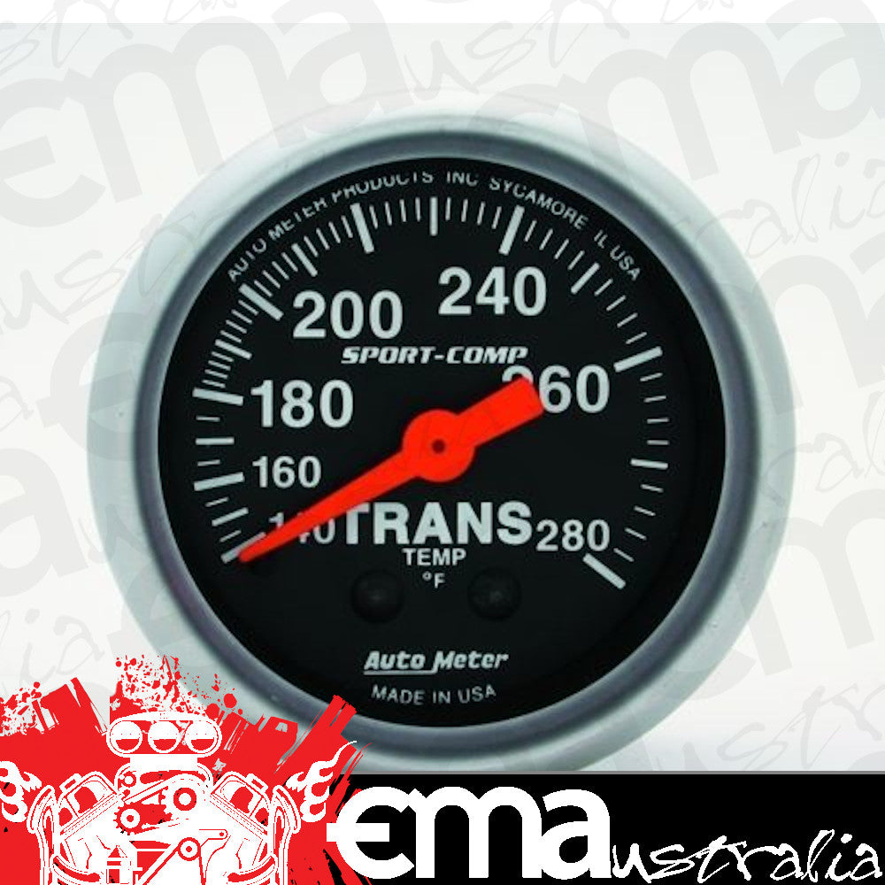 AutoMeter 3351 2-1/16" TRANSMISSION TEMPERATURE, 140-280 F, SPORT-COMP