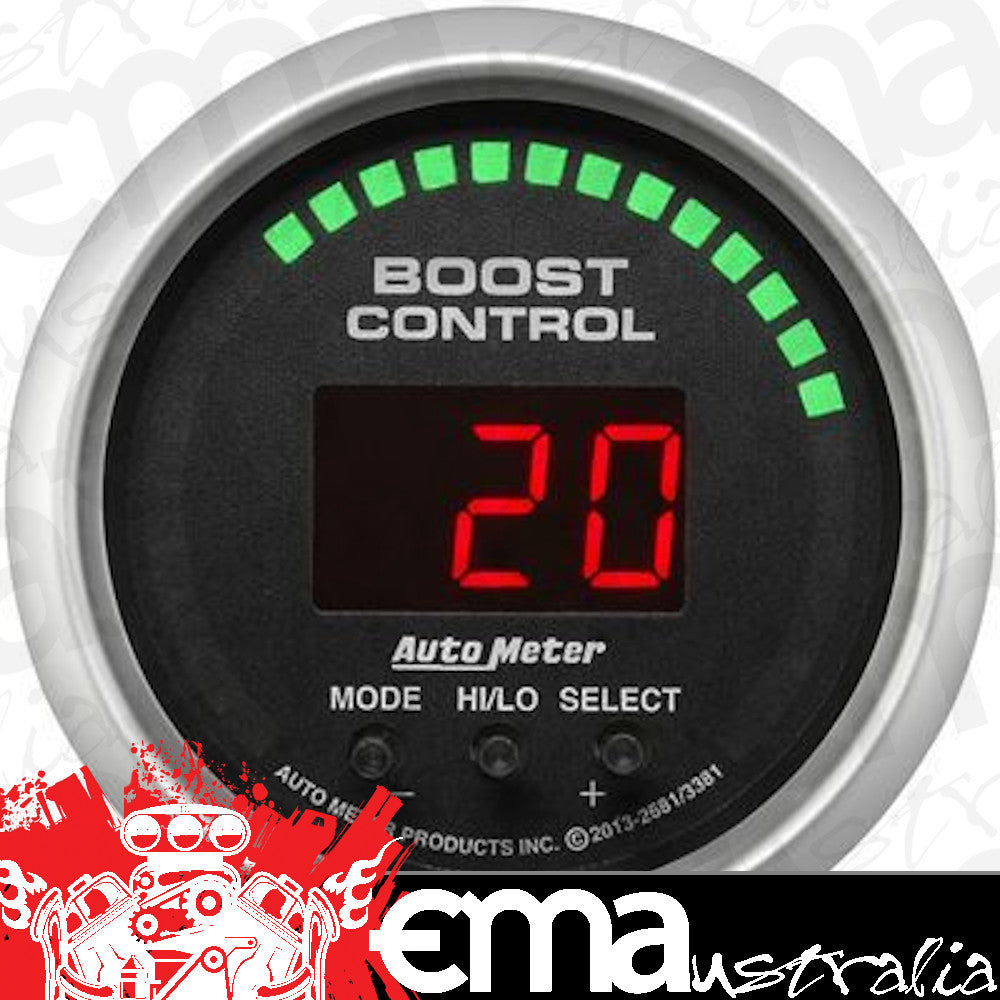 AutoMeter 3381 2-1/16" BOOST CONTROLLER, 30 IN HG/30 PSI, SPORT-COMP