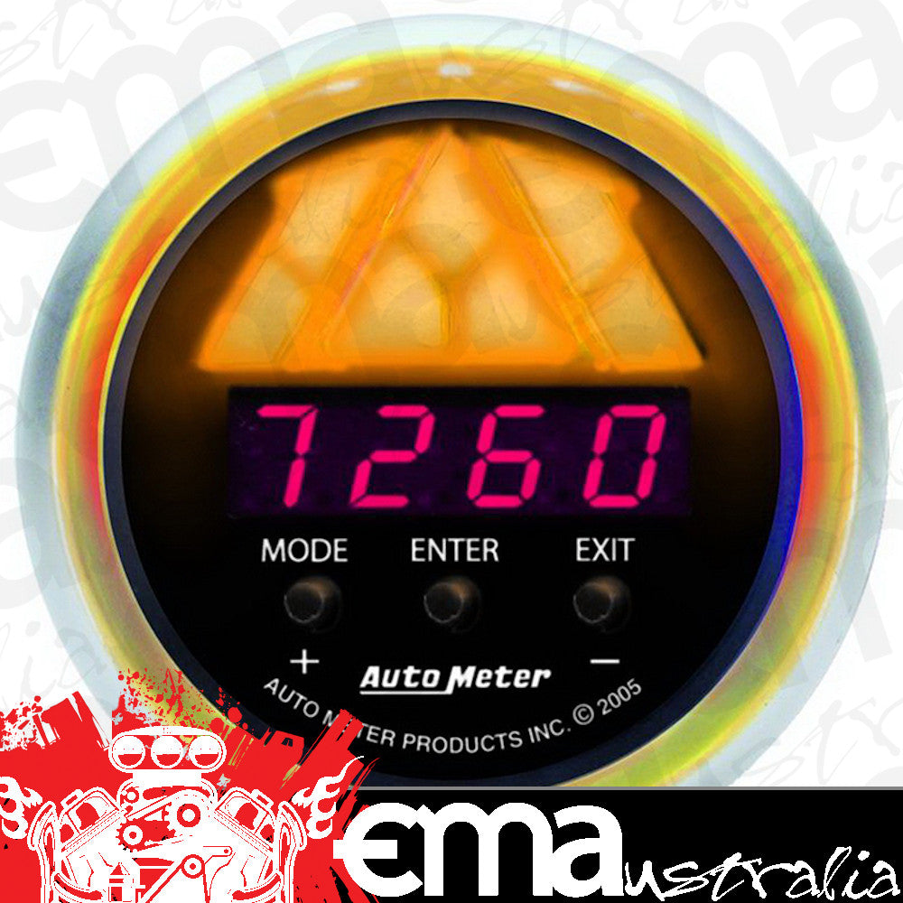 AutoMeter AU3387 Sport-Comp Digital Pro Shift Light Gauge Amber