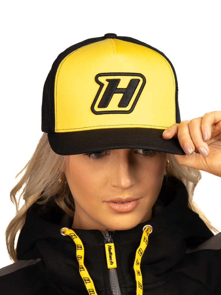Haltech HT-301003 Snapback Cap - Yellow with H logo