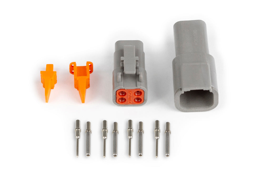 Haltech HT-031014 Plug and Pins Only - Matching Set Deutsch DTM-4 Connectors (7.5 Amp)