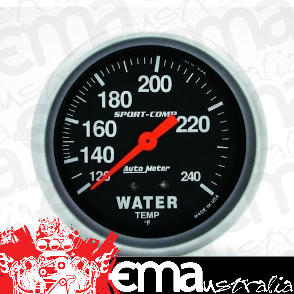 AutoMeter 3432 2-5/8" WATER TEMPERATURE, 120-240 F, SPORT-COMP