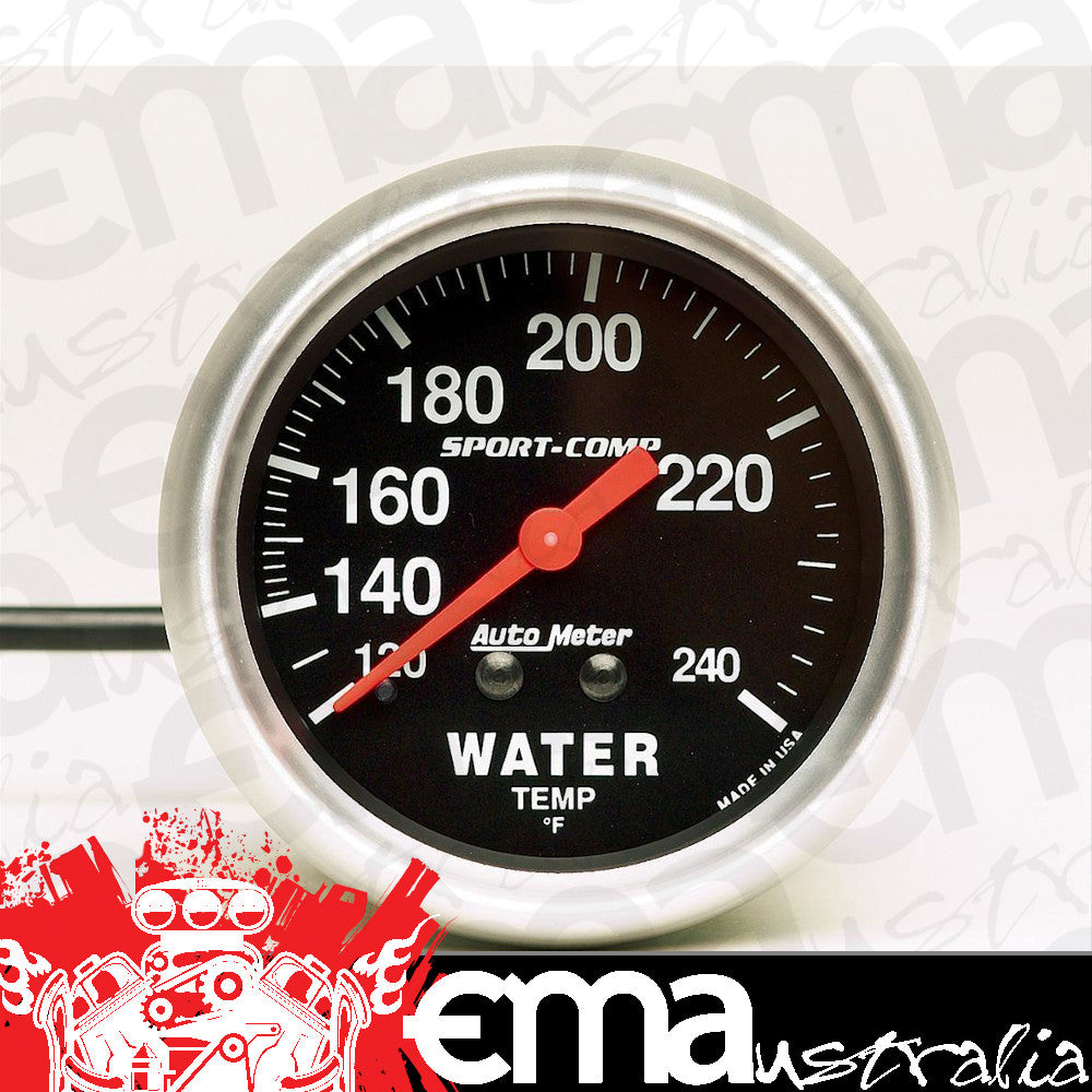 AutoMeter 3433 2-5/8" WATER TEMPERATURE, 120-240 F, SPORT-COMP