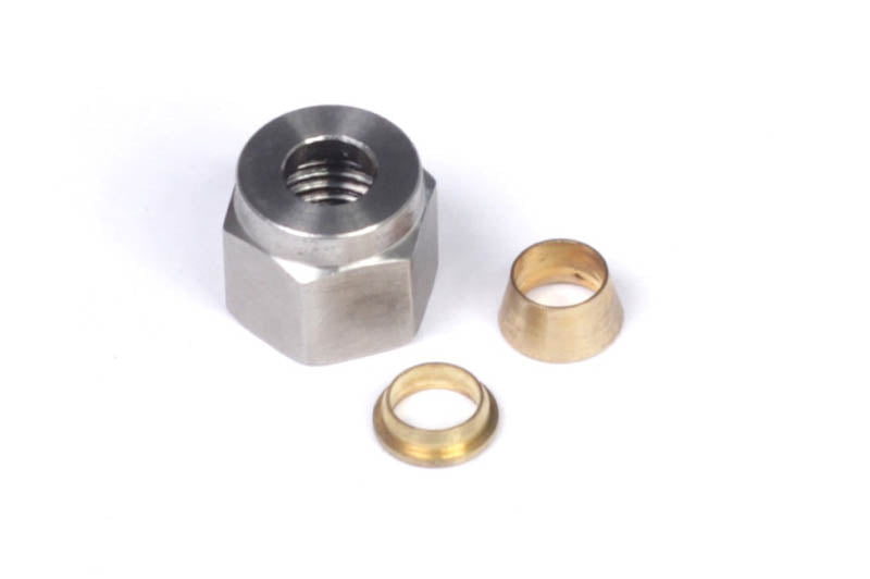 Haltech HT-010808 1/4" Nut and Brass Ferrule Only