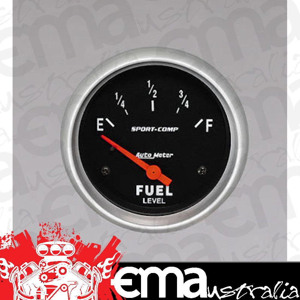 AutoMeter AU3516 Sport-Comp 2-5/8" Fuel Level Gauge 240 OHMS Empty 33 OHMS Full