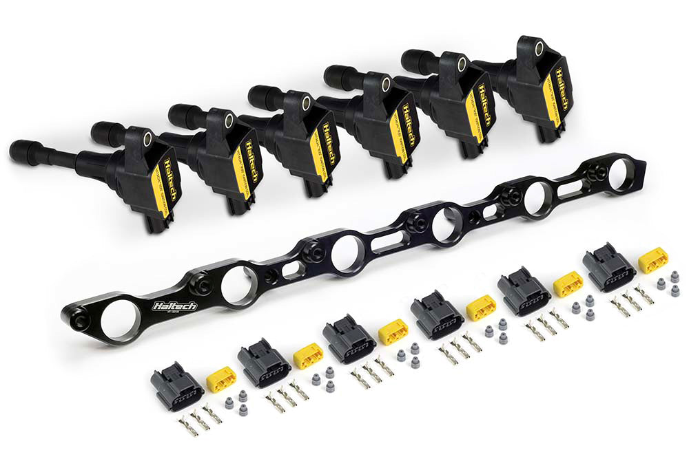 Haltech HT-120200 R35 Coil Bracket Kit for Toyota JZ- Includes bracket , coils and connectors