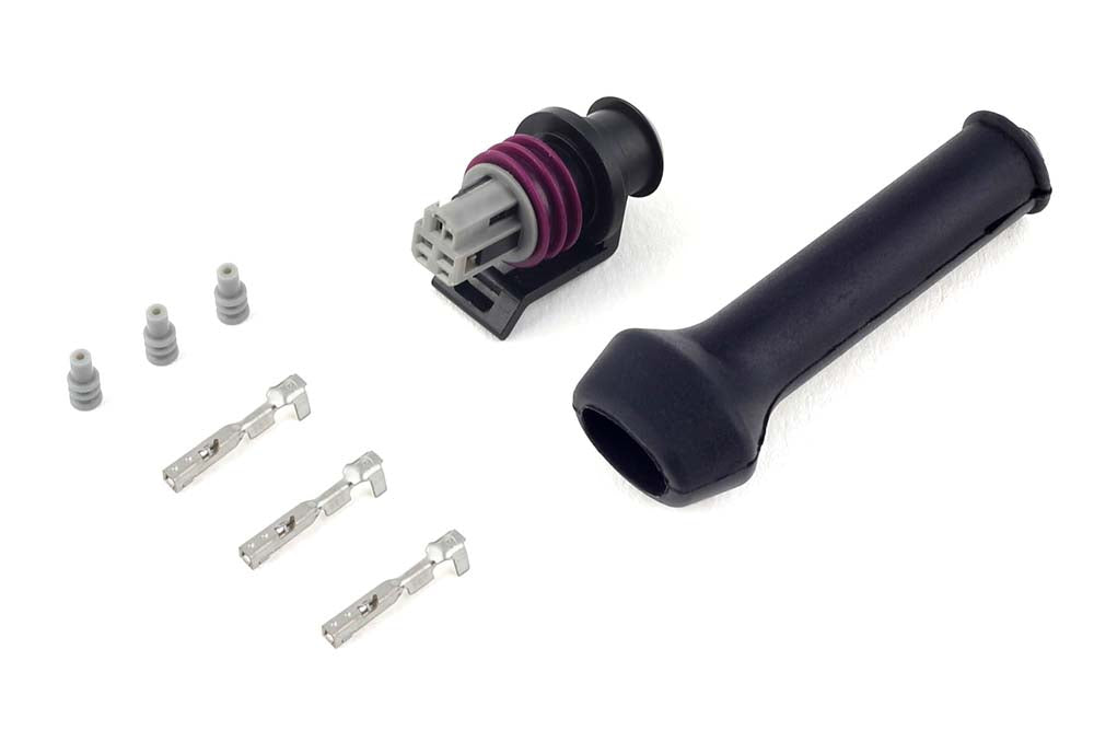 Haltech HT-030412 Plug and Pins Only - Delphi 3 Pin Pressure Sensor Connector