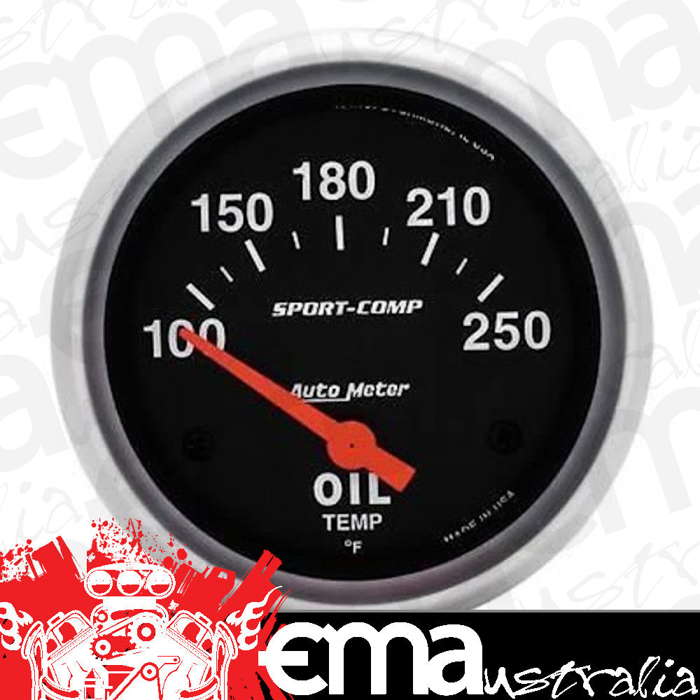 AutoMeter 3542 2-5/8" OIL TEMPERATURE, 100-250 F, SPORT-COMP