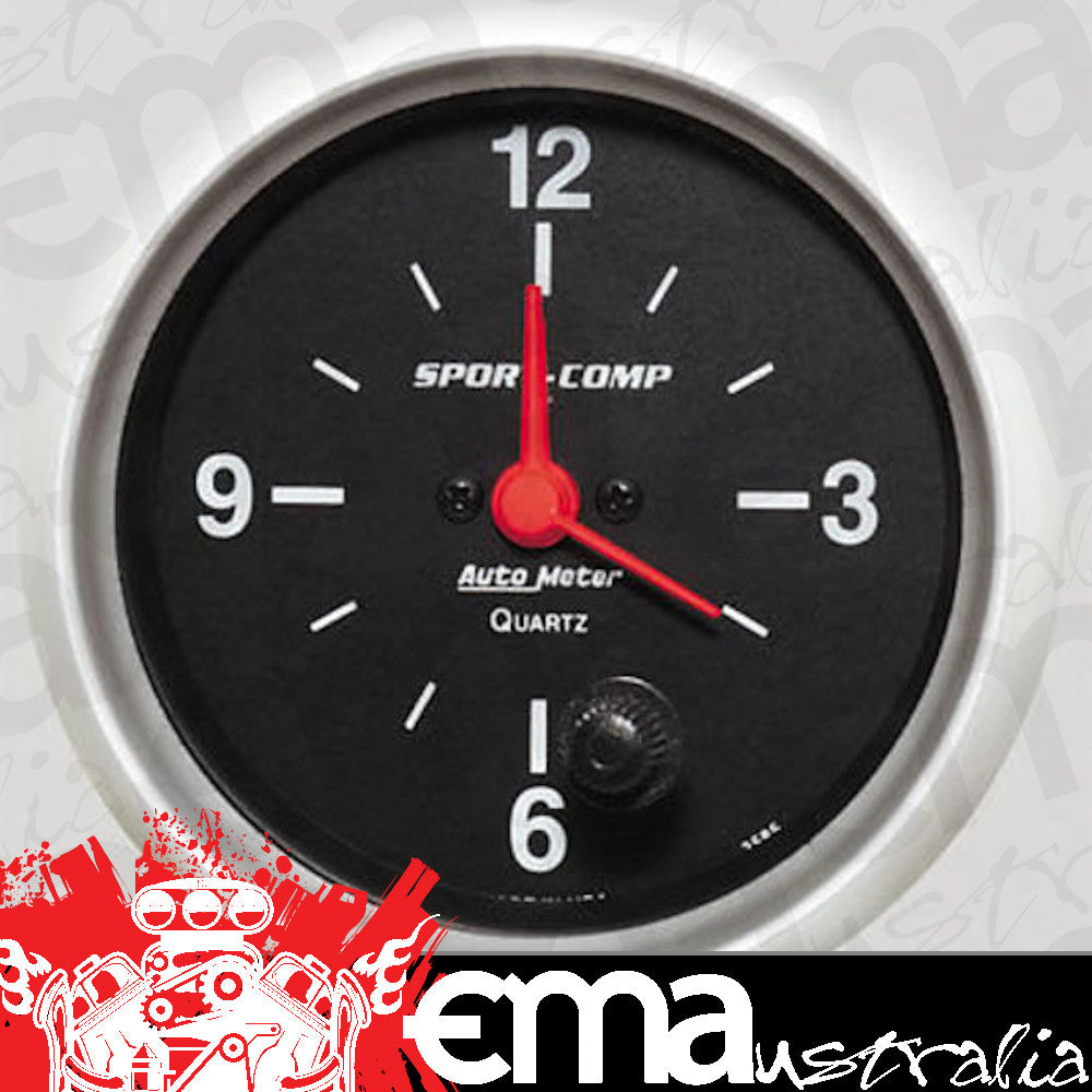 AutoMeter AU3585 Sport-Comp 2-5/8" Elec Clock Gauge
